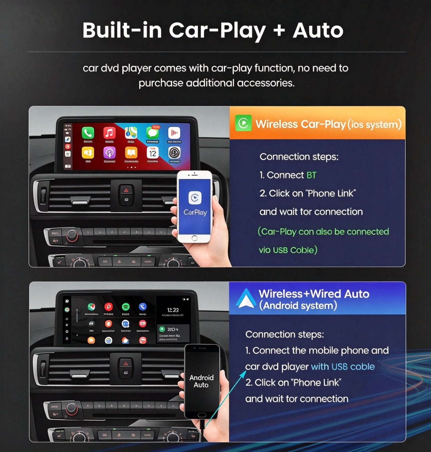 2013–2018 BMW X5 10.25" Digital Cockpit Android Car Multimedia IPS Touchscreen, OEM Style