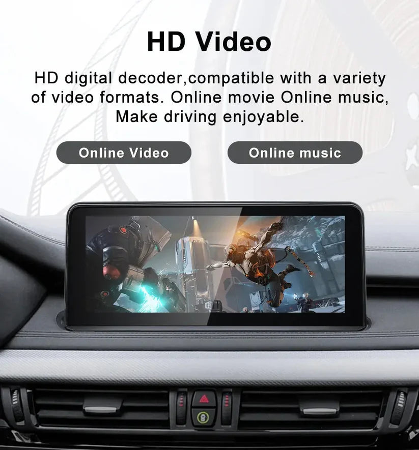 2013–2018 BMW X5 10.25" Digital Cockpit Android Car Multimedia IPS Touchscreen, OEM Style