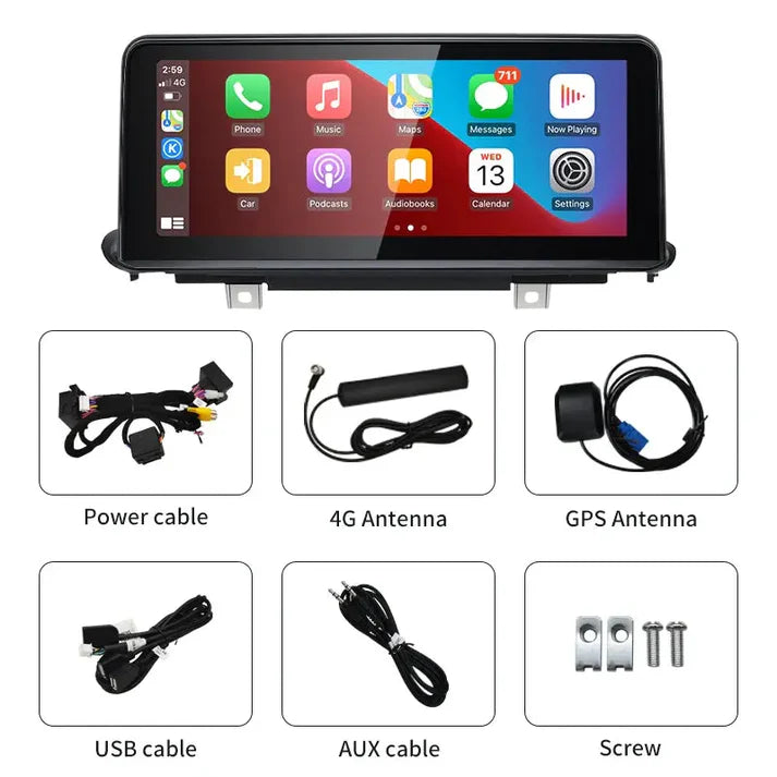 2013–2018 BMW X5 10.25" Digital Cockpit Android Car Multimedia IPS Touchscreen, OEM Style