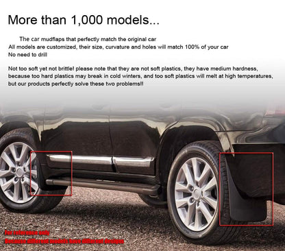 Audi Q7 Mud Flaps (2016-2019), OEM Style Car Mudguard Fender Splash Guards