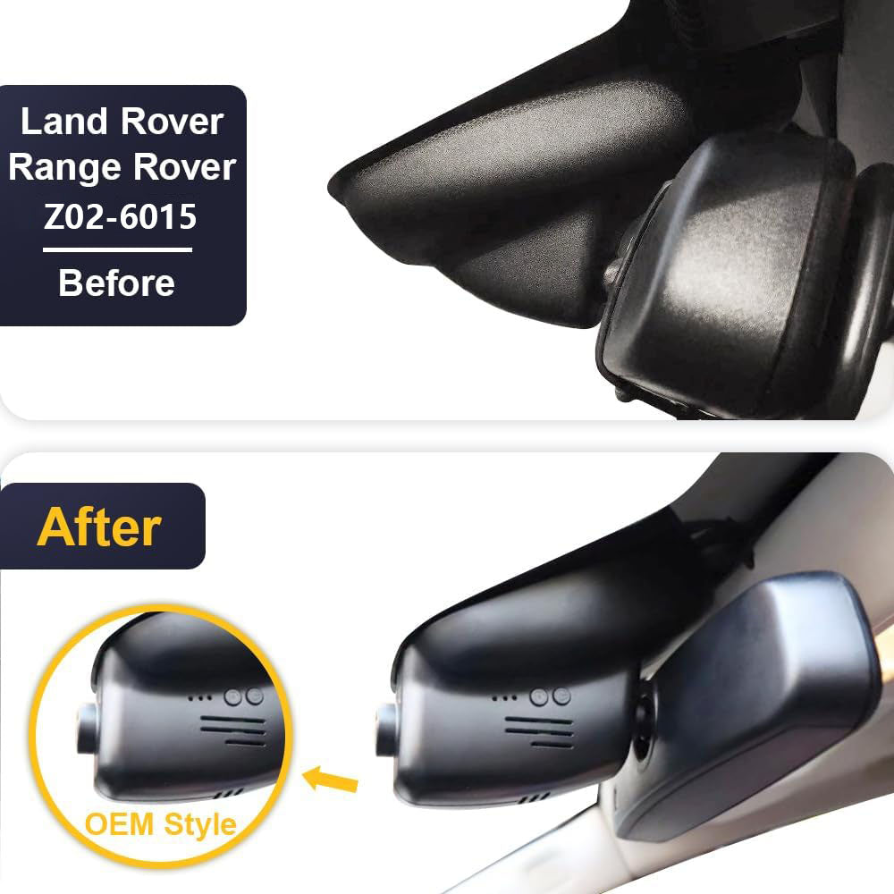 UHD 2160P 4K Dash Cam for Land Rover Range Rover 2010-2017, Built-in WiFi & APP, 64GB Card