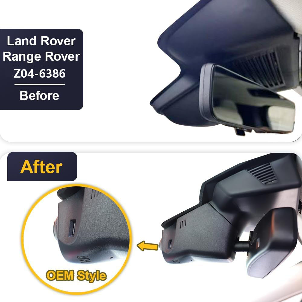Land Rover Range Rover Dash Cam (2023-2025), UHD 2160P OEM Style 4K Dash Cam with 64GB Card
