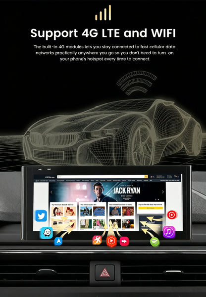 2012–2018 AUDI A6 12.3" Digital Cockpit Android Car Multimedia IPS Touchscreen, OEM Style