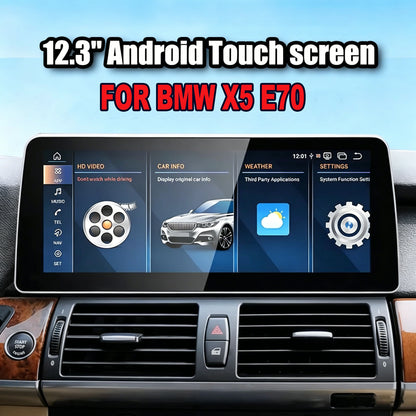 OEM Look Digital Cockpit Compatible with BMW X5 (2006-2013) - 12.3-inch touchscreen + Wireless CarPlay