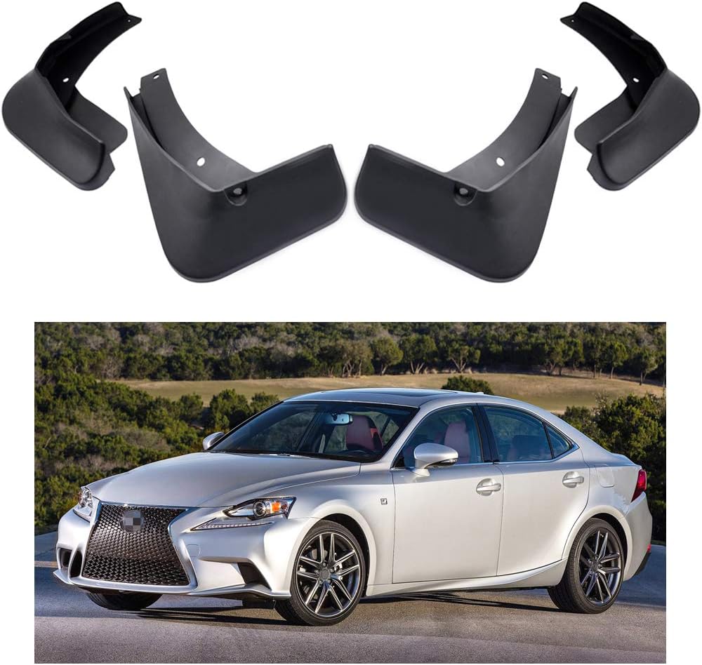 OEM Style Mud Flaps Compatible with Lexus IS (2014-2020) - OEM Style
