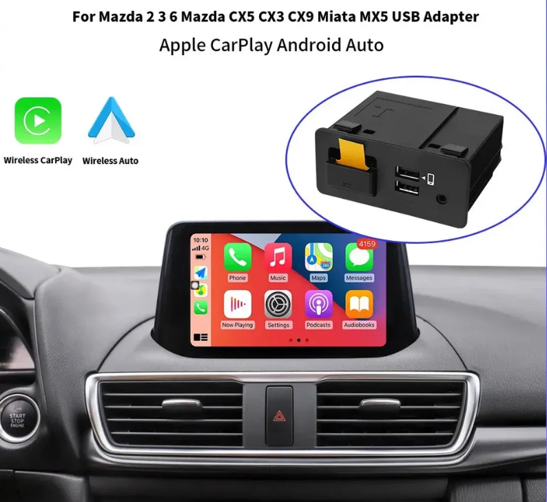 Wireless Carplay Android Auto Retrofit Kit For Mazda CX 3/CX 5/CX 9/MX5