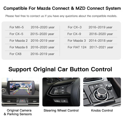 Wireless Carplay Android Auto Retrofit Kit For Mazda CX 3/CX 5/CX 9/MX5