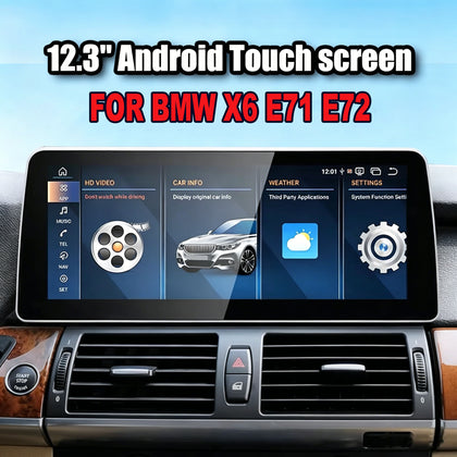 OEM Look Digital Cockpit Compatible with BMW X6 (2007-2015) - 12.3-inch touchscreen + Wireless CarPlay